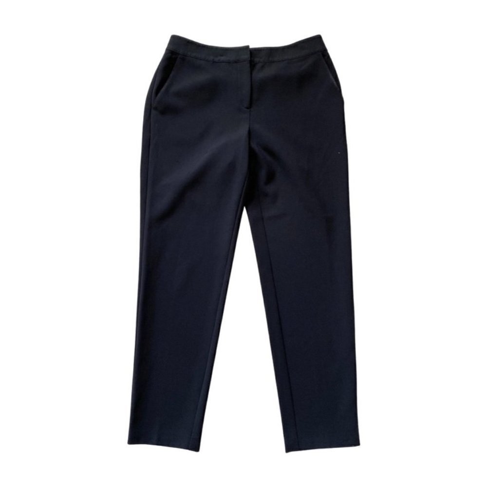 St. John Caviar Emma Black Cropped Pants size 6